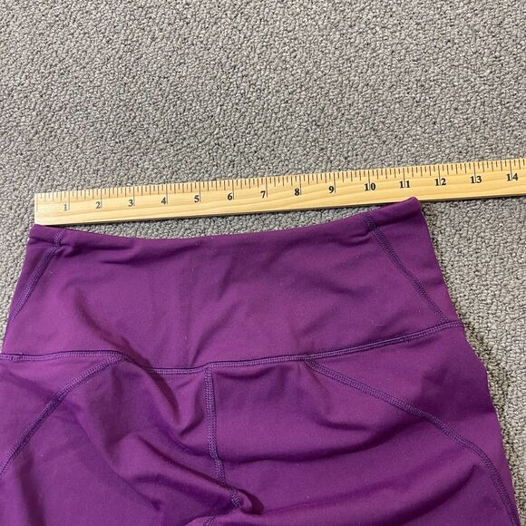 Victorias Secret Sport Knockout Capri Leggings Mesh Pockets Berry Size XS - Picture 12 of 14